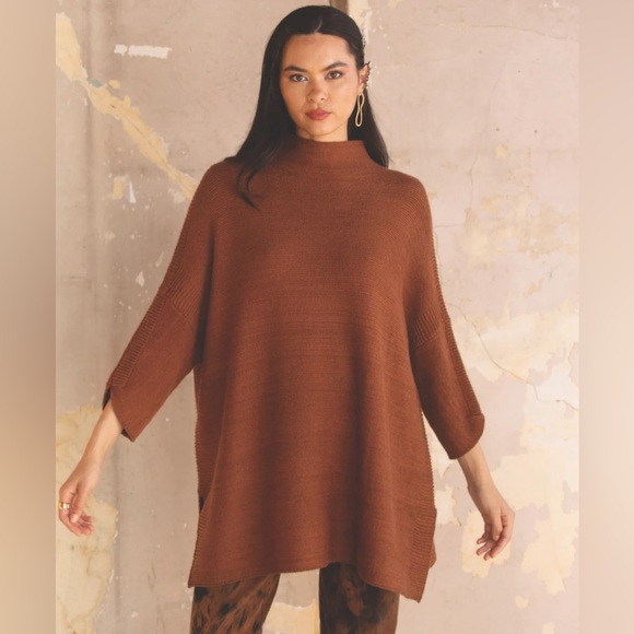 Kerisma Boho Sweater With Mock Neck O/S
